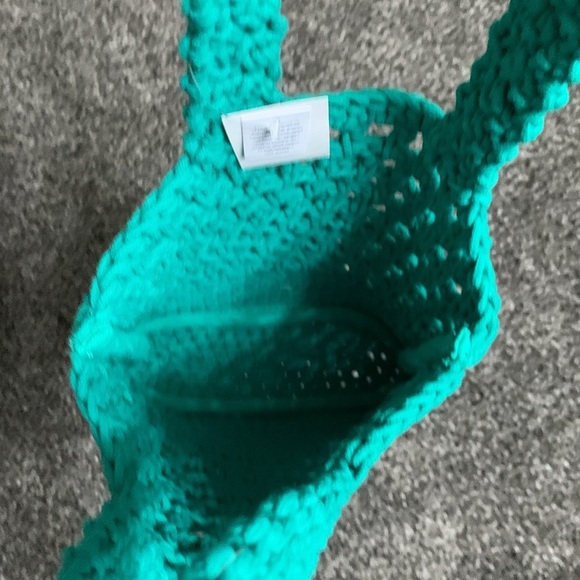 J.Crew Green Crochet Bag NWT - Picture 9 of 9
